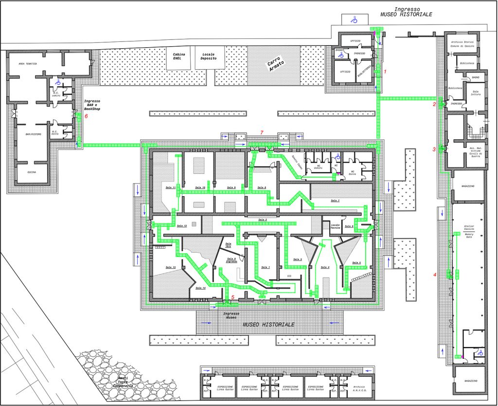 Mappa percorso tattilo plantare